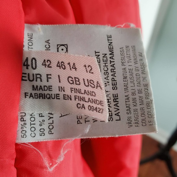 Vintage Retro snow magic Luhta sport Jacket Sz 40 - Picture 6 of 9